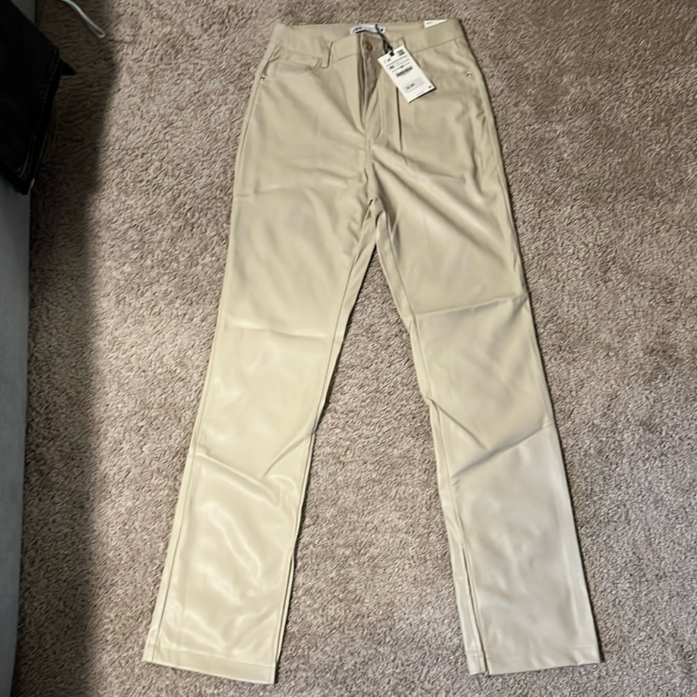 Zara faux leather pants NWT size 40/ US 8